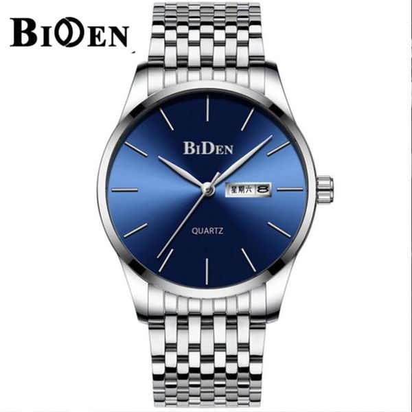 wristwatches biden men quartz watch stainless steel business simple watches calendar week wristwatch for male relogio masculino, Slivery;brown
wristwatches biden men quartz watch stainless steel business simple watches calendar week wristwatch for male relogio masculino, Slivery;brown