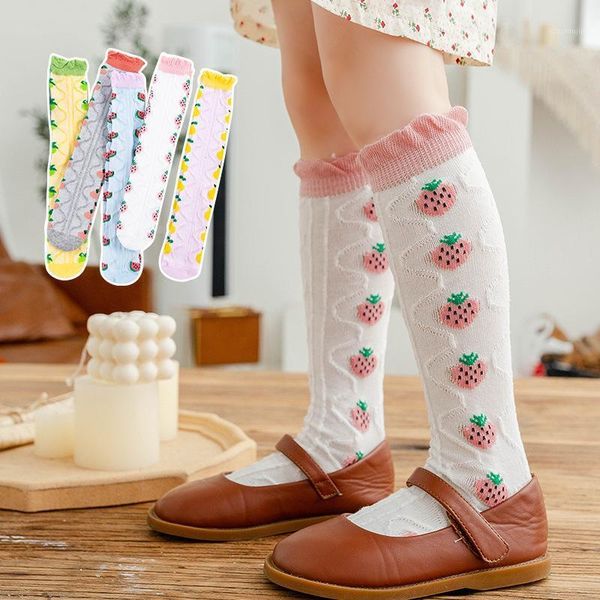 spring and summer children's stockings girls' socks lace-in-tube cotton straight knee-to-knee pile stocking, Pink;yellow
spring and summer children's stockings girls' socks lace-in-tube cotton straight knee-to-knee pile stocking, Pink;yellow