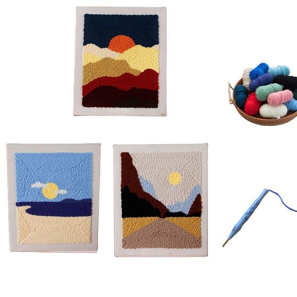 landscape diy punch needle embroidery kit for beginner with wooden frame yarn cross stitch set needlework wool work sewing art other arts an
landscape diy punch needle embroidery kit for beginner with wooden frame yarn cross stitch set needlework wool work sewing art other arts an