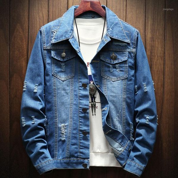 men's jackets men jeans jacket 2021 autumn solid cotton denim coat male casual bomber hole style plus size 4xl 5xl, Black;brown
men's jackets men jeans jacket 2021 autumn solid cotton denim coat male casual bomber hole style plus size 4xl 5xl, Black;brown