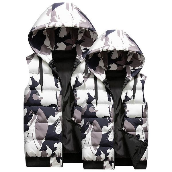 fashion autumn winter double sided waistcoat men cotton vest youth thickened coat jacket camouflage print plus size s-3xl4xl men's vest, Black;white
fashion autumn winter double sided waistcoat men cotton vest youth thickened coat jacket camouflage print plus size s-3xl4xl men's vest, Black;white