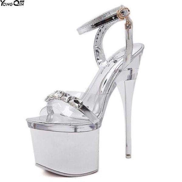 ultra high heels 18 cm crystal toe stiletto nightclub women sandals shoes size 34-43, Black
ultra high heels 18 cm crystal toe stiletto nightclub women sandals shoes size 34-43, Black