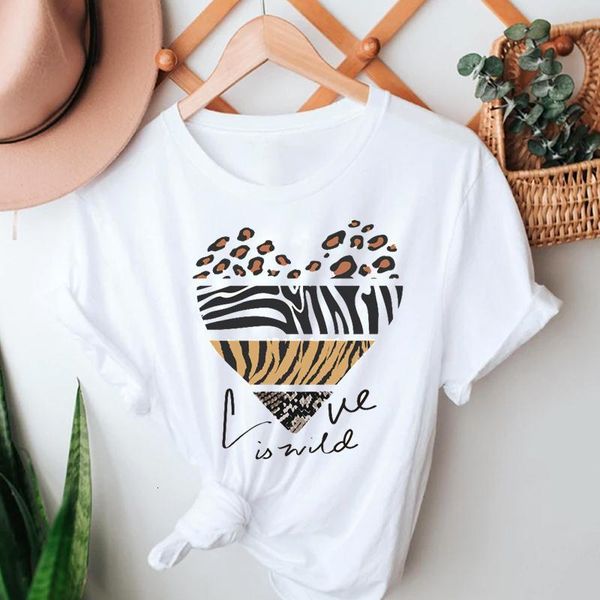 women's t-shirt women fashion leopard love heart summer 90s clothing short sleeve tshirts clothes graphic t lady print female, White
women's t-shirt women fashion leopard love heart summer 90s clothing short sleeve tshirts clothes graphic t lady print female, White