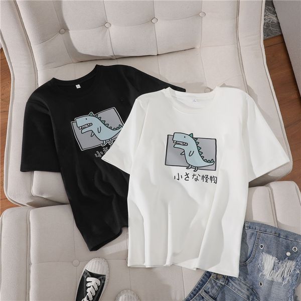 black white printed t-shirts women summer loose casual short sleeve tees o-neck basis harajuku girls coupon t-shirts -2xl 210416
black white printed t-shirts women summer loose casual short sleeve tees o-neck basis harajuku girls coupon t-shirts -2xl 210416
