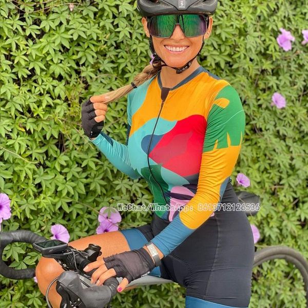 racing sets triathlon cycling skinsuit women macaquinho ciclismo long sleeve aero bicycle clothes summer pro feminino bike wear jumpsuit set, Black;blue
racing sets triathlon cycling skinsuit women macaquinho ciclismo long sleeve aero bicycle clothes summer pro feminino bike wear jumpsuit set, Black;blue