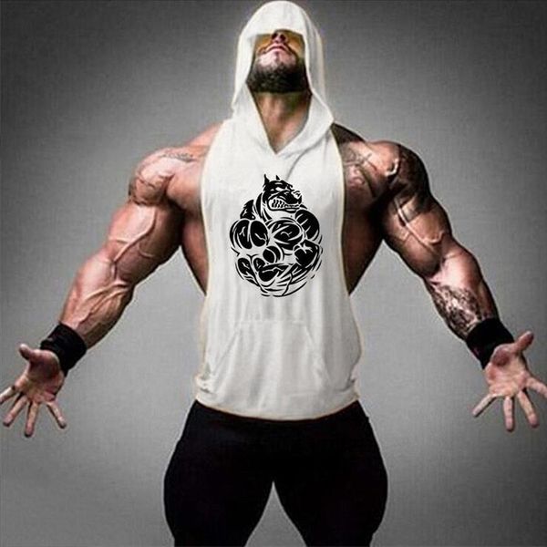 gym vest mens workout clothes bodybuilding hooded summer clothing sleeveless shirt plus size, White;black
gym vest mens workout clothes bodybuilding hooded summer clothing sleeveless shirt plus size, White;black