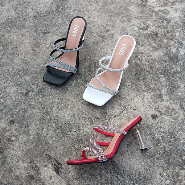 slippers big size high-heeled shoes lady glitter slides soft flock cross-tied thin jelly comfort scandals casual narrow band rub, Black
slippers big size high-heeled shoes lady glitter slides soft flock cross-tied thin jelly comfort scandals casual narrow band rub, Black