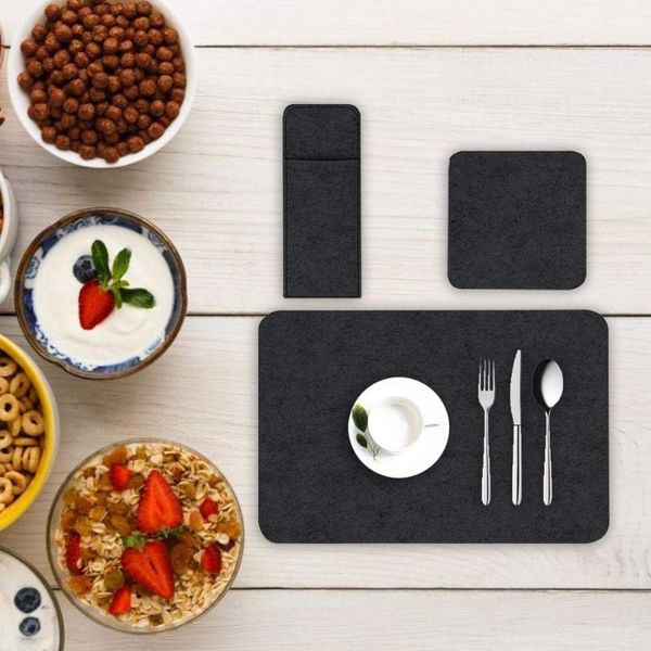 mats & pads 6 pcs washable felt tableware mat set, knife fork sleeve, water uptake heat-resistant pad for home restaurant
mats & pads 6 pcs washable felt tableware mat set, knife fork sleeve, water uptake heat-resistant pad for home restaurant