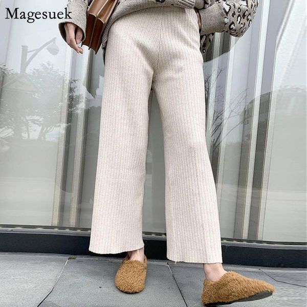 autumn knitted wide leg pants women drawstring loose black winter high waist casual female trousers 12322 women's & capris, Black;white
autumn knitted wide leg pants women drawstring loose black winter high waist casual female trousers 12322 women's & capris, Black;white