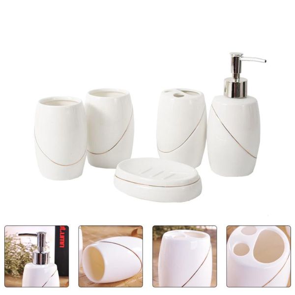bath accessory set 5pcs bathroom accessories gargle cups soap tray toothbrush rack lotion bottle
bath accessory set 5pcs bathroom accessories gargle cups soap tray toothbrush rack lotion bottle
