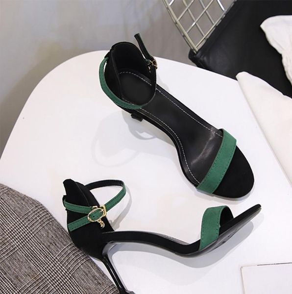sandals women summer fish mouth high heel women's shoes fashion wear-resistant rubber sole, Black
sandals women summer fish mouth high heel women's shoes fashion wear-resistant rubber sole, Black