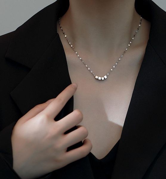 pendant necklaces light luxury square tube lip chain women necklace jewelry original solid geometry clavicle for choker punk style, Silver
pendant necklaces light luxury square tube lip chain women necklace jewelry original solid geometry clavicle for choker punk style, Silver