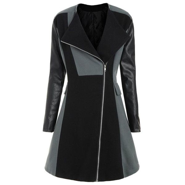 women's trench coats woolen coat women autumn gray plus size 5xl street casual windbreaker goth pu leather sleeve ladies winter long ov, Tan;black
women's trench coats woolen coat women autumn gray plus size 5xl street casual windbreaker goth pu leather sleeve ladies winter long ov, Tan;black