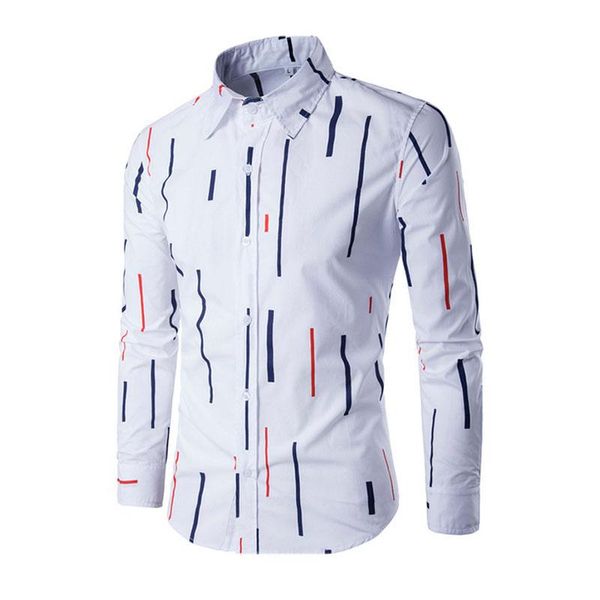men's summer style 2021 brand shirt men personality striped pattern printing cotton dress long-sleeved shirts size xxxl casual, White;black
men's summer style 2021 brand shirt men personality striped pattern printing cotton dress long-sleeved shirts size xxxl casual, White;black