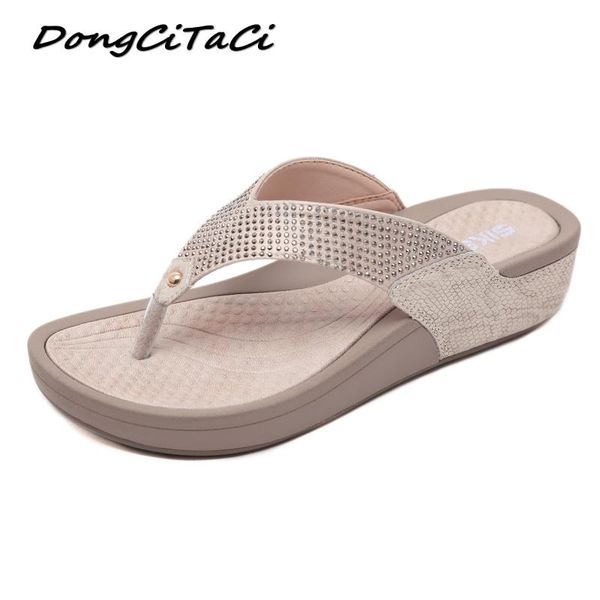 dongcitaci summer crystal beach flip flop slippers casual wedge shoes woman sandals outdoor 35-42, Black
dongcitaci summer crystal beach flip flop slippers casual wedge shoes woman sandals outdoor 35-42, Black
