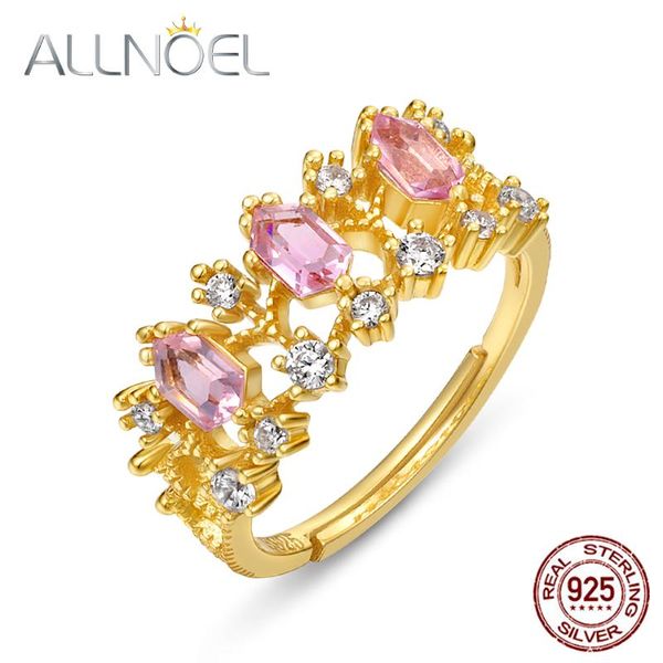 cluster rings allnoel 925 sterling silver for women pink morganite vintage style adjustable ring original jewelry weding band gift, Golden;silver
cluster rings allnoel 925 sterling silver for women pink morganite vintage style adjustable ring original jewelry weding band gift, Golden;silver