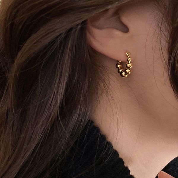 hoop & huggie wtltc french multi small round balls earrings for women vintage beaded hoops simple dotted with charm, Golden;silver
hoop & huggie wtltc french multi small round balls earrings for women vintage beaded hoops simple dotted with charm, Golden;silver