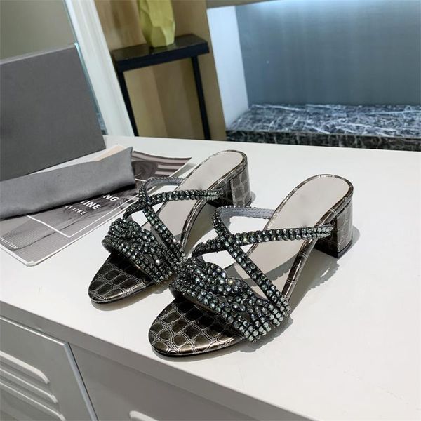 women high heels rhinestone slippers crystal diamond female outside slides open toe solid lady shoes luxury designer gladiator, Black 
women high heels rhinestone slippers crystal diamond female outside slides open toe solid lady shoes luxury designer gladiator, Black