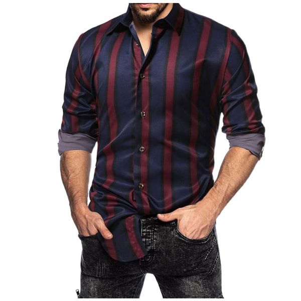 men's casual shirts feitong 2021 fashion cotton long sleeve shirt striped slim fit male social business dress cardigan, White;black
men's casual shirts feitong 2021 fashion cotton long sleeve shirt striped slim fit male social business dress cardigan, White;black
