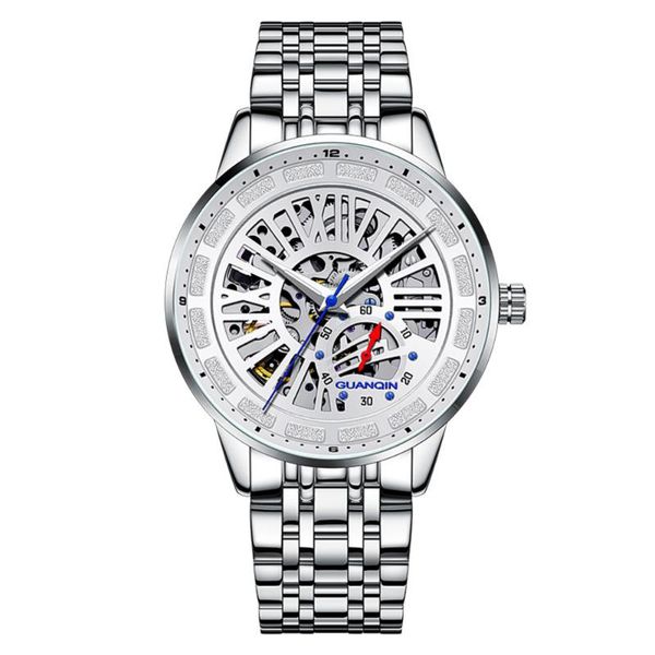 wristwatches guanqin mechanical automatic business watch men chronograph luxury waterproof skeleton tourbillon clock man relogio masculino, Slivery;brown
wristwatches guanqin mechanical automatic business watch men chronograph luxury waterproof skeleton tourbillon clock man relogio masculino, Slivery;brown