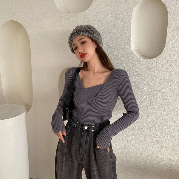 women's sweaters autumn winter base women loose solid long sleeve square collar female warm cropped knitted ladies y676 22dr, White;black
women's sweaters autumn winter base women loose solid long sleeve square collar female warm cropped knitted ladies y676 22dr, White;black