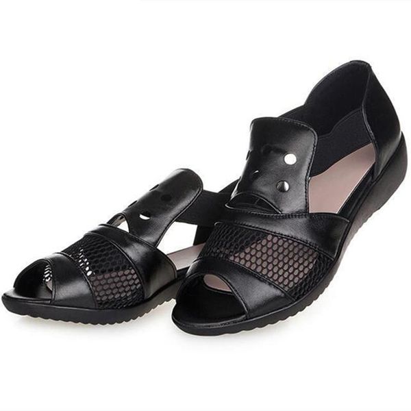 sandals women leather shoes low heel fashion wedge for peep toe casuales comfy summer skidproof femmes sandales, Black
sandals women leather shoes low heel fashion wedge for peep toe casuales comfy summer skidproof femmes sandales, Black