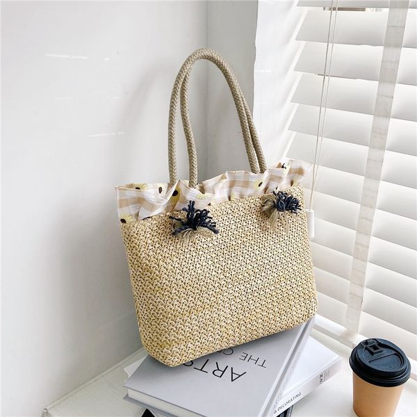 new handbags straw women's 2021 idyllic woven portable shoulder trend simple large capacity beach bag factory direct sale
new handbags straw women's 2021 idyllic woven portable shoulder trend simple large capacity beach bag factory direct sale