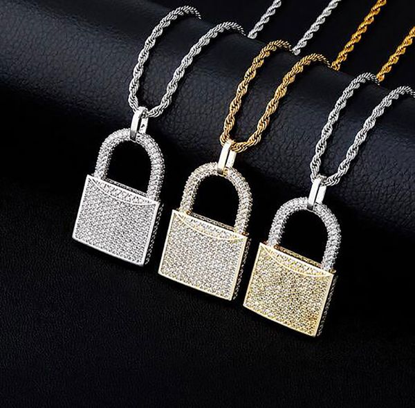 iced gold solid lock pendant necklace with 3mm 24inch rope chain micro pave cubic zirconia simulated diamonds pendant, Silver
iced gold solid lock pendant necklace with 3mm 24inch rope chain micro pave cubic zirconia simulated diamonds pendant, Silver