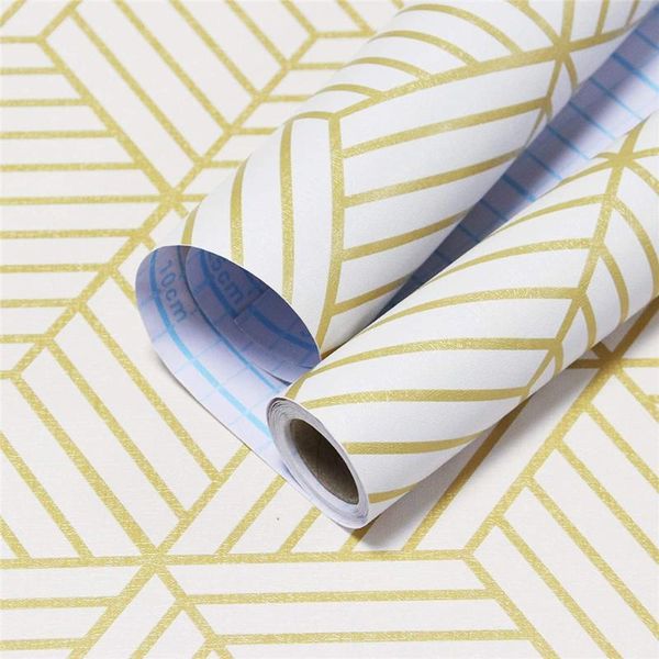 wallpapers 45 cm x 5 m pvc beige geometric stripes of golden hexagon wallpaper self-adhesive gold contact paper wall decoration
wallpapers 45 cm x 5 m pvc beige geometric stripes of golden hexagon wallpaper self-adhesive gold contact paper wall decoration