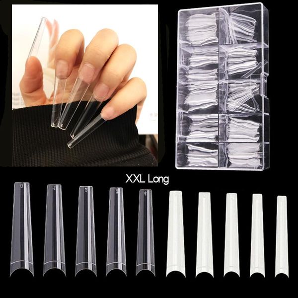 false nails 600pcs xxl coffin tips c curve long nail tip half cover acrylic salon supply extension system art tool, Red;gold
false nails 600pcs xxl coffin tips c curve long nail tip half cover acrylic salon supply extension system art tool, Red;gold