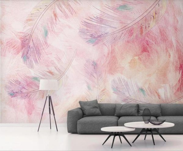 wallpapers xue su custom wall covering modern minimalist hand-painted pink feather background hair small fresh mural wallpaper
wallpapers xue su custom wall covering modern minimalist hand-painted pink feather background hair small fresh mural wallpaper