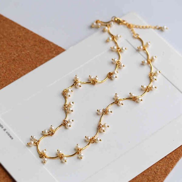 multiple cherry pearl necklaces women's fashion simple temperament hand connected freshwater bracelet necklace, Silver
multiple cherry pearl necklaces women's fashion simple temperament hand connected freshwater bracelet necklace, Silver
