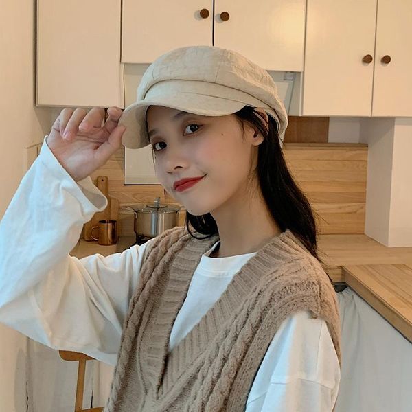 outdoor hats beach caps retro octagonal hat female sports the tide british temperament net red duck tongue beret sboy, Black;white
outdoor hats beach caps retro octagonal hat female sports the tide british temperament net red duck tongue beret sboy, Black;white