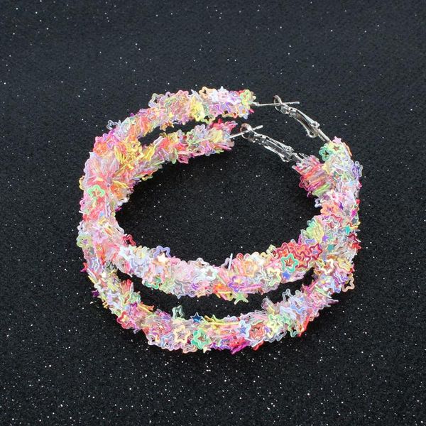 Fashion Large Hoop Earrings Plastics Stars And Round Good Quality For Women Girls Jewelry Boucle Oreille Femme & Huggie, Golden;silver
Fashion Large Hoop Earrings Plastics Stars And Round Good Quality For Women Girls Jewelry Boucle Oreille Femme & Huggie, Golden;silver