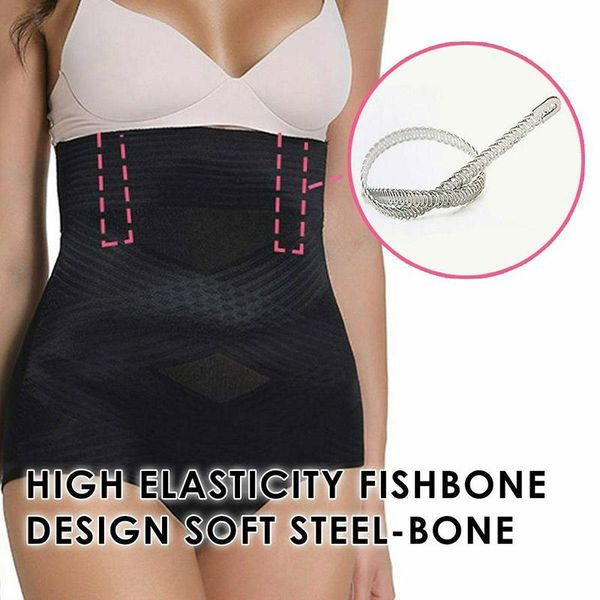 women tummy control slimmer body shaper hip-lift compression panties girdle shapewear jt-drop ship waist support, Black;gray 
women tummy control slimmer body shaper hip-lift compression panties girdle shapewear jt-drop ship waist support, Black;gray