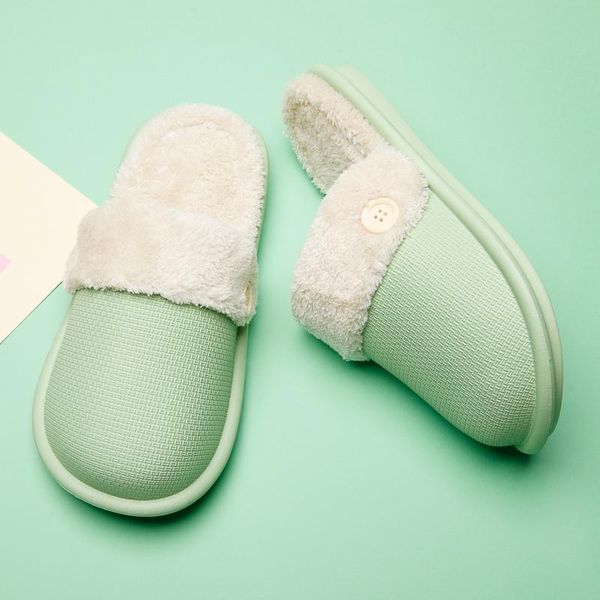 winter green women indoor slippers warm plush home slipper anti slip autumn shoes house floor soft slient slides, Black 
winter green women indoor slippers warm plush home slipper anti slip autumn shoes house floor soft slient slides, Black