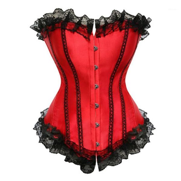 bustiers & corsets satin boned lace up steampunk corset lingerie women corselet waist trainer and overbust slim strapless, Black;white
bustiers & corsets satin boned lace up steampunk corset lingerie women corselet waist trainer and overbust slim strapless, Black;white