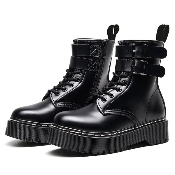 dress shoes women double breasted boots genuine leather black platform ankle female mid heels thick motorcycle snow j87l
dress shoes women double breasted boots genuine leather black platform ankle female mid heels thick motorcycle snow j87l