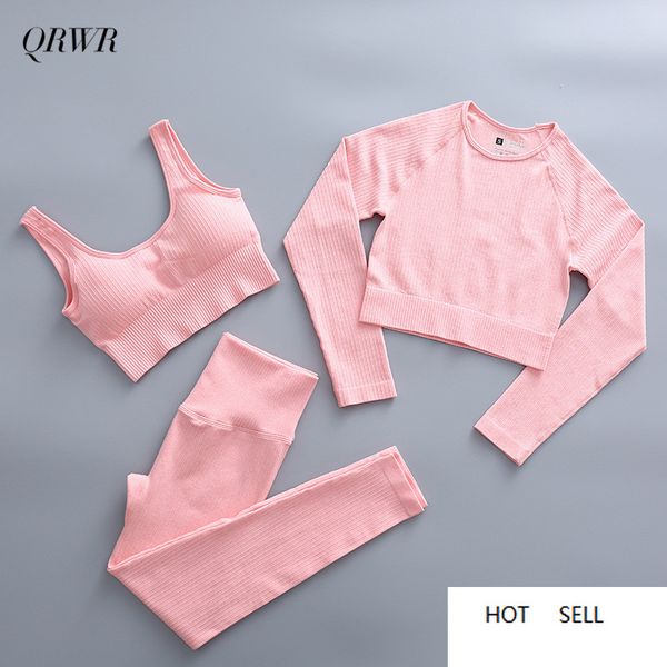 2/3 piece set sportswear yoga set women high waist leggings fitness bra long sleeve crop top, White;red
2/3 piece set sportswear yoga set women high waist leggings fitness bra long sleeve crop top, White;red