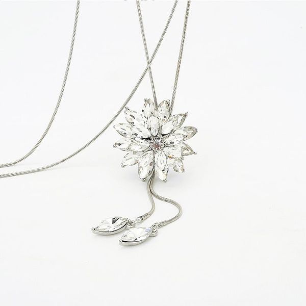 pendants simulated snow necklaces for women silver blue color chain long necklace pendant jewelry accessories trendy vp541, Black
pendants simulated snow necklaces for women silver blue color chain long necklace pendant jewelry accessories trendy vp541, Black