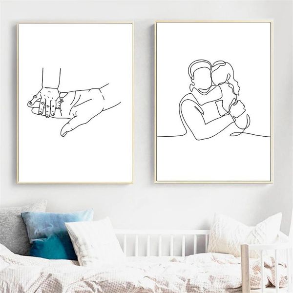 paintings father and daughter line drawing poster abstract baby hand wall art canvas painting family print living roomdecor pictures
paintings father and daughter line drawing poster abstract baby hand wall art canvas painting family print living roomdecor pictures