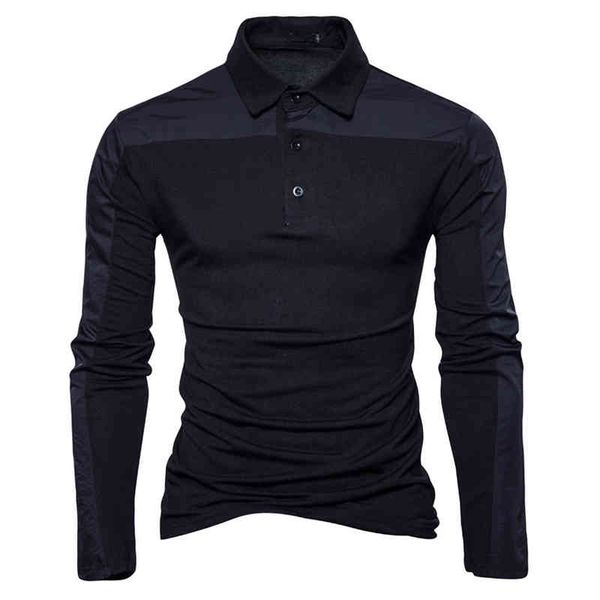 men's t-shirts fashion autumn winter stitching leisure patchwork youth men long sleeve button polo shirt homme qfuf, White;black
men's t-shirts fashion autumn winter stitching leisure patchwork youth men long sleeve button polo shirt homme qfuf, White;black