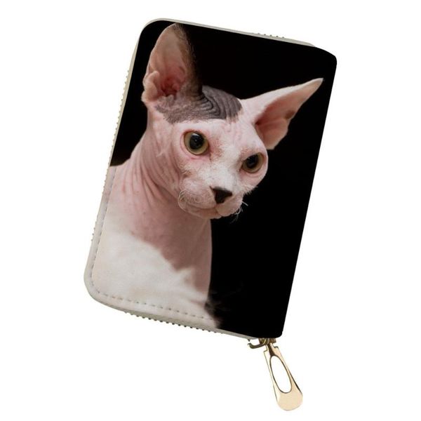 card holders customized multiple cards canadian hairless sphinx cat print portable pu leather organizer wallet monedero kaarten, Brown;gray
card holders customized multiple cards canadian hairless sphinx cat print portable pu leather organizer wallet monedero kaarten, Brown;gray