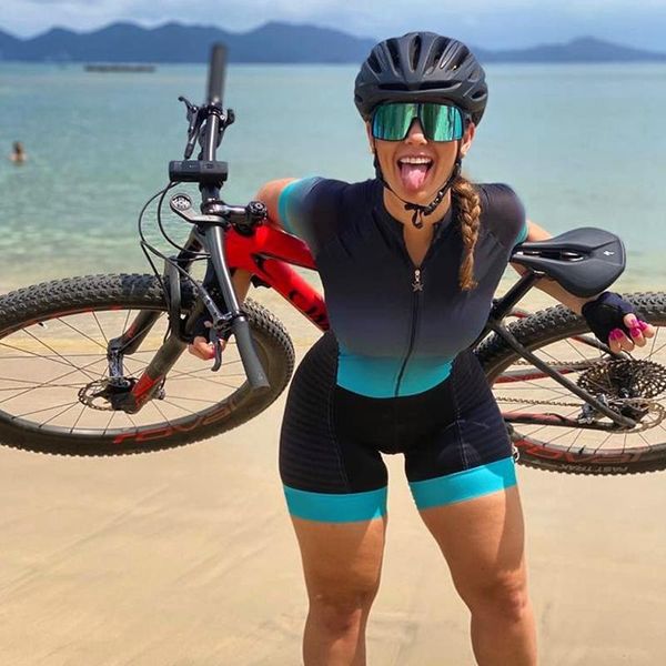 racing sets women's professional short-sleeved cycling clothing suit sweat shirt ciclismo jumpsuit, Black;blue
racing sets women's professional short-sleeved cycling clothing suit sweat shirt ciclismo jumpsuit, Black;blue