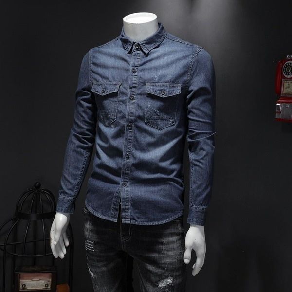 men's casual shirts 2021 summer japan style vintage denim men plus size 4xl long sleeve slim blue street pocket, White;black
men's casual shirts 2021 summer japan style vintage denim men plus size 4xl long sleeve slim blue street pocket, White;black