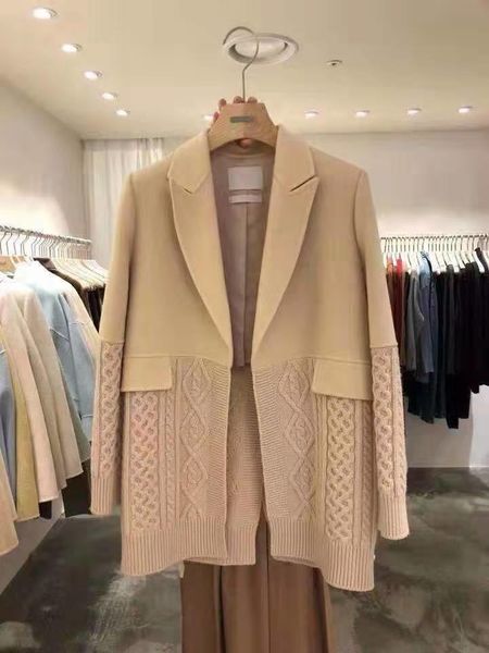 women's suits & blazers 2021 autumn and winter all-match woolen blazer needle, White;black
women's suits & blazers 2021 autumn and winter all-match woolen blazer needle, White;black