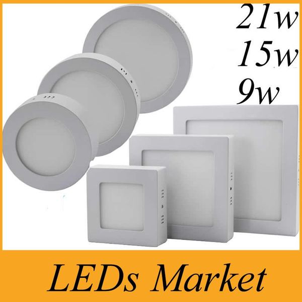 panel lights est 9w 15w 21w led dimmable surface mounted fixture ceiling light lamp warm cold white ac90-260v ce&rohs ul
panel lights est 9w 15w 21w led dimmable surface mounted fixture ceiling light lamp warm cold white ac90-260v ce&rohs ul