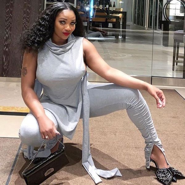 two piece dress side tie up set and pants sleeveless 2 tracksuit women outfits tweed, White
two piece dress side tie up set and pants sleeveless 2 tracksuit women outfits tweed, White