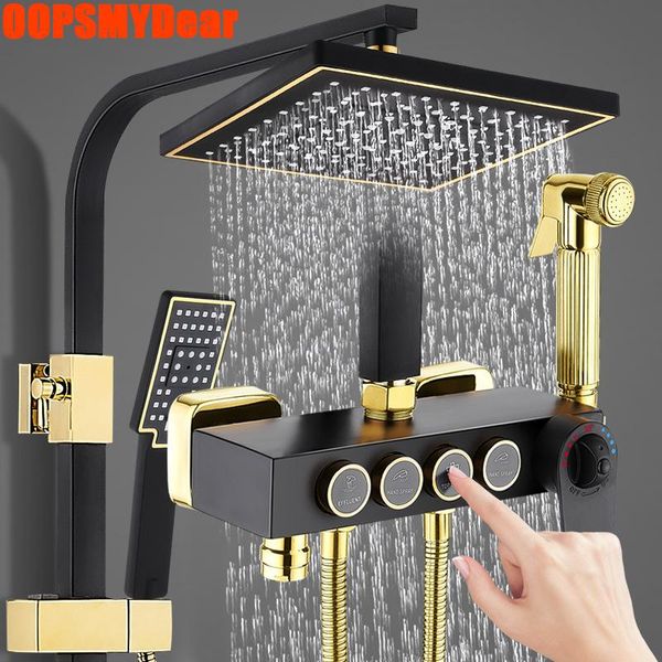cold shower set bathroom digital smart thermostatic system wall mount spa rainfall bath faucet square head mixer taps sets
cold shower set bathroom digital smart thermostatic system wall mount spa rainfall bath faucet square head mixer taps sets