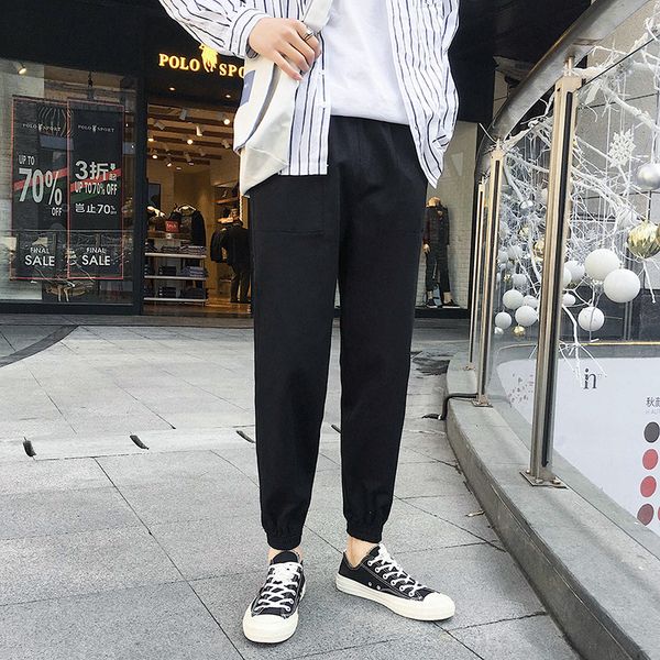 pants men khaki solid simple all match casual plus size mens korean style males ulzzang trousers ankle-length loose soft chic, Black
pants men khaki solid simple all match casual plus size mens korean style males ulzzang trousers ankle-length loose soft chic, Black